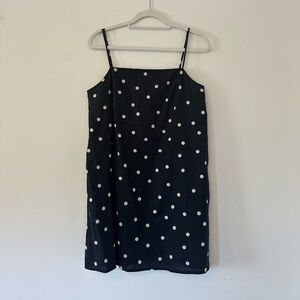 Shift, black and white polka dot mini dress, H&M